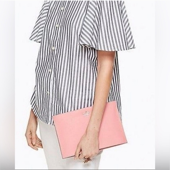 Kate Spade Sima Cameron Street Yucaanpink crossbody or clutch like new no tags - Picture 2 of 11
